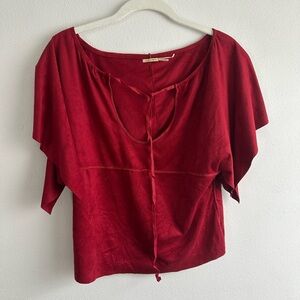 Max Studio Deep Red Blouse